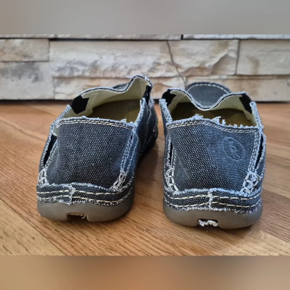 Tony Lama Men's 8.5 Charcoal Gray Slip-On Loafers RR3024